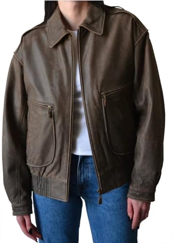 Lishow Fashion Women’s 90'S Vintage Oversized Bomber Classic Style Wear