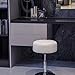 Durfii Adjustable 360° Swivel Vanity Stool with Faux Leather for Makeup Room, Bathroom, Living Room and Ottoman