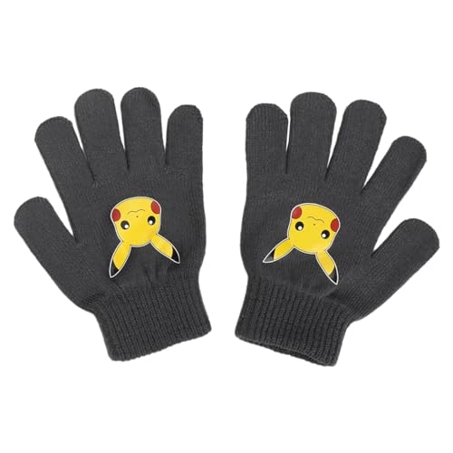 Pokemon Character Collage Youth Cuffed Beanie and Gloves Set4
