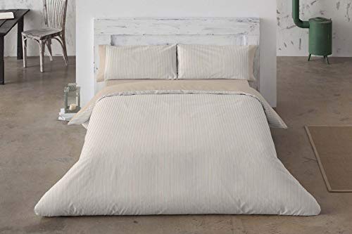 Burrito Blanco Fundas nórdicas de Franela Premium 546 Beige