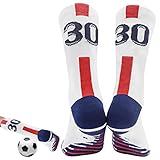 Dimweca Number Fußballsocken Fußballsocken Herren Erwachsene – Outdoor-Sport, Laufen, Radfahren, schnell trocknend, atmungsaktiv, Parkour-Socken