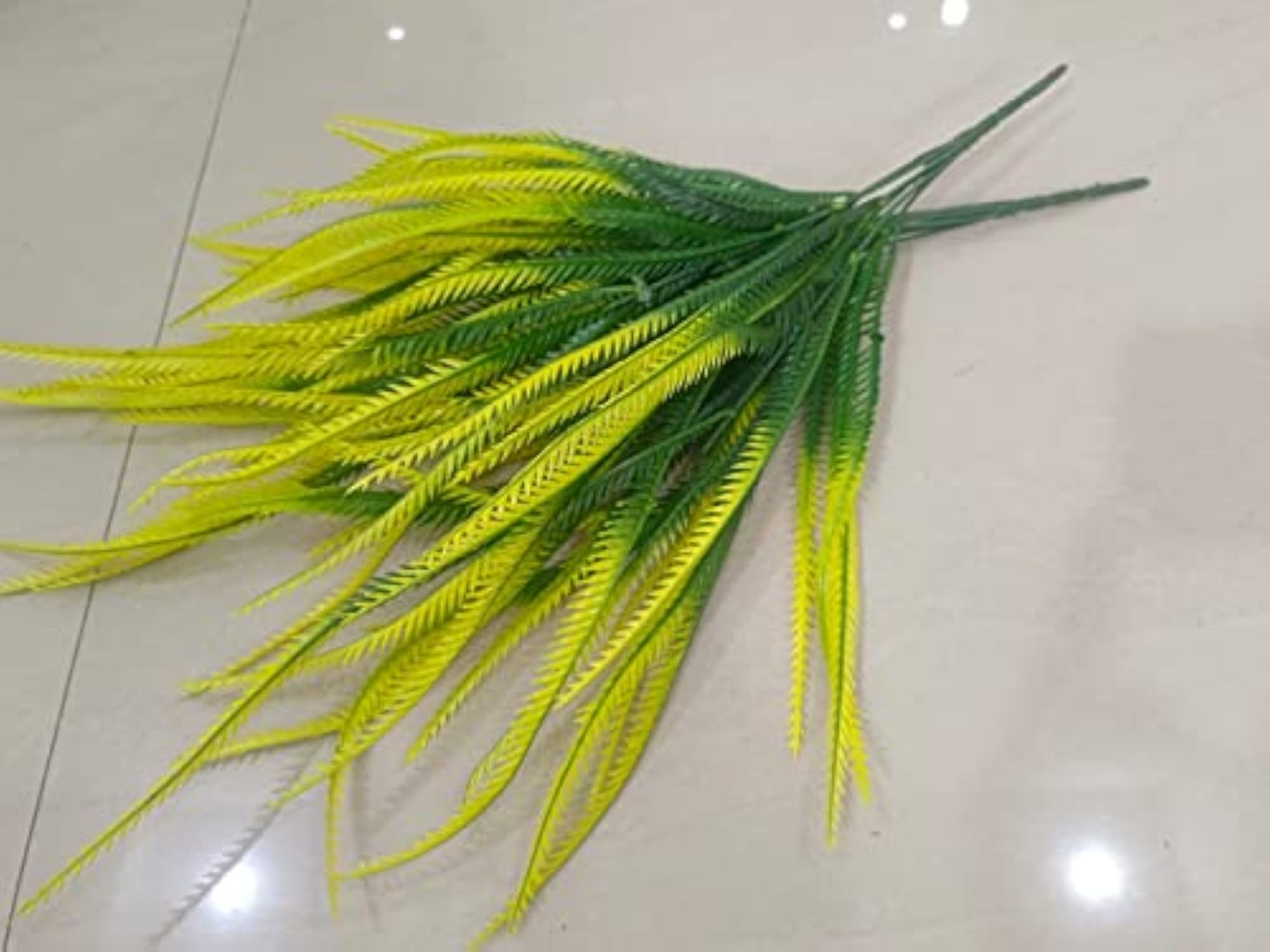 Bonsai Wild Artificial Green Grass Bunch for Home Garden Decor
