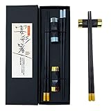 【Estilo tradicional chino japonés】Con cabeza redonda de metal, simple con estilo chino, estilo japonés, adecuado para todo tipo de alimentos asiáticos y ocasiones: japonés, coreano, chino, tailandés, vietnamita, sushi, fideos, olla caliente, barbacoa coreana, etc.