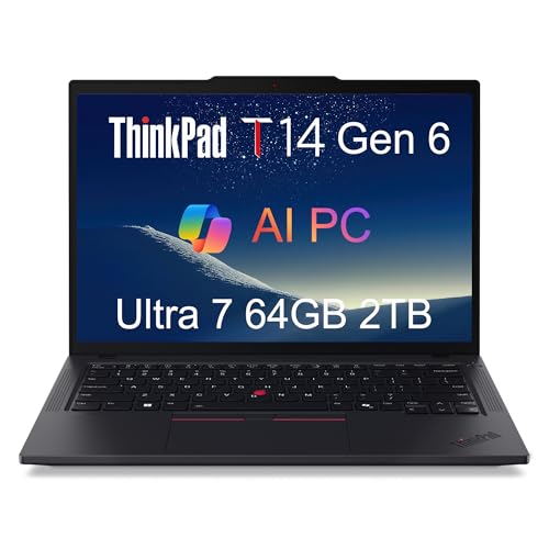 Image of Lenovo ThinkPad T14 Gen 6, 14 inch FHD+, Intel Ultra 7 255U, 64GB DDR5, 2TB SSD