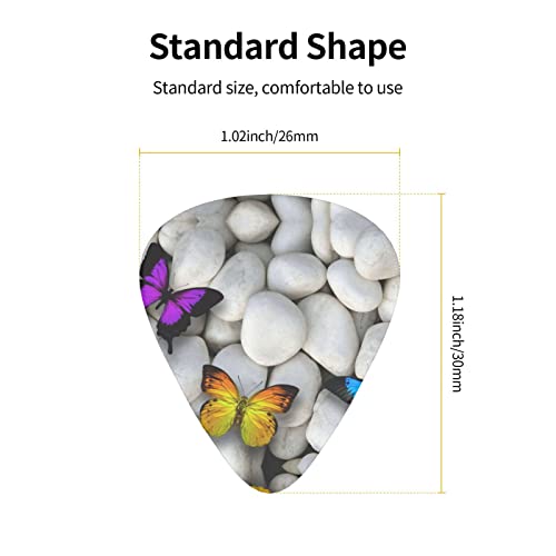Ensemble de 12 médiators de guitare en pierre de papillon coloré pour guitare acoustique, guitare électrique… - Les Beatles, Paul McCartney, John Lennon, RIngo Starr, George Harrison Ensemble de 12 médiators de guitare en pierre de papillon coloré pour guitare acoustique, guitare électrique… – Image 5