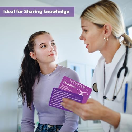 gisgfim 300 Pharmacology Drugs Flash Cards Nursing Students Med School Essentials Flash Cards with Box Study & Review Notes for Drug Names Test Prep Test Questions Dosage Formulas Iv Gauges by gisgfim - Image 7