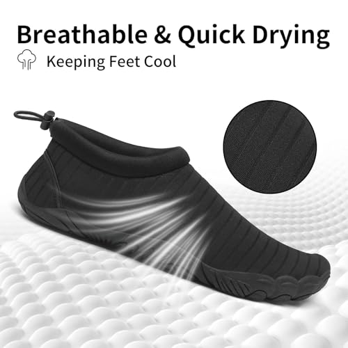 Image of Mishansha Womens Barefoot Water Shoes Wide Toe Box Swim Shoes Quick Dry Non Slip