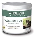 Wholistic Pet Organics WholeBiotics - Daily Dog Probiotics for Digestive Health Support & Immune Boost - 9 Strains - Prebiotics & Probiotics for Dogs & Cats - Gut Health for Dogs - 3 Oz - 85 Scoops
