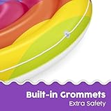 Bestway | 2 Person Pool Lounger, Rainbow Dreams Inflatable Pool Float, Portable Swimming Pool Water Pool Floats, Pool Party Accessory - Image 6