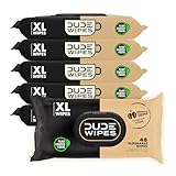 DUDE Wipes Morning Grind Flushable Wipes - Coffee Scented Extra-Large Adult Wet Wipes - 6 Pack (288 Count) - Infused with Coffee Oil, Vitamin E, and Aloe - Septic and Sewer Safe