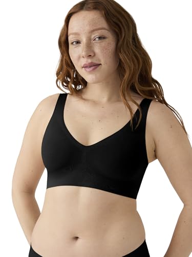 True & Co womens True Body Boost V Neck Bra, Black, M 34C-D 36A-B US