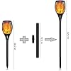 Solar Torch Extension Pole Kit - 12 Inch ABS Plastic Extensions & Connectors (4-Pack)