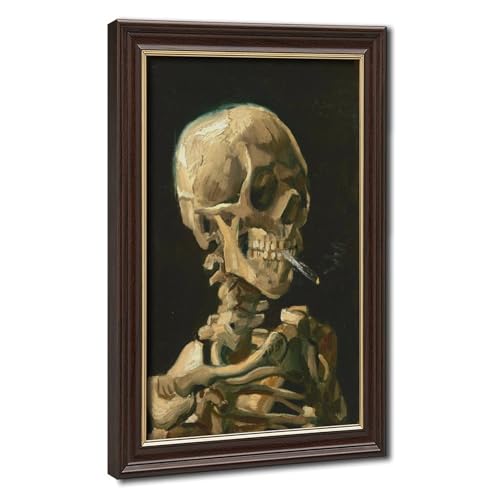 Crâne de fumer toile Van Gogh habille vos petits murs vides facilement