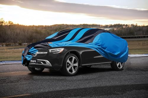 Image of Kaugung Car Cover Waterproof Custom Fit Mercedes Benz GLC (2015-2025), Full Exterior Cover for Automobiles Lightweight Resistant Outdoor Sun UV Rain Dust Snow Wind Protection.