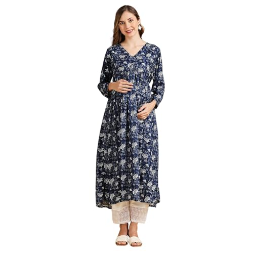 Image of MomToBe Women's Rayon Relaxed Fit Maternity Maternity Wear