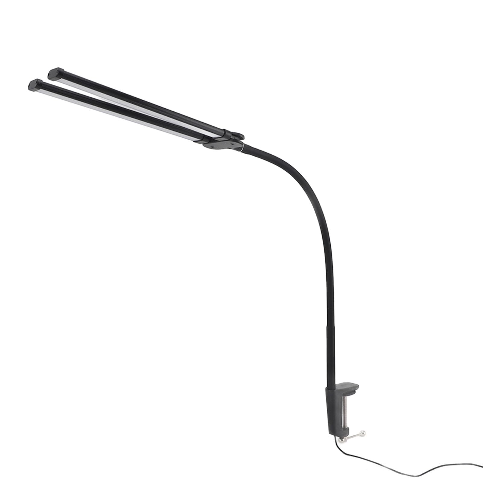 VGEBY Doppelkopf LED Schreibtischlampe, Stufenlos Dimmbar, 10W