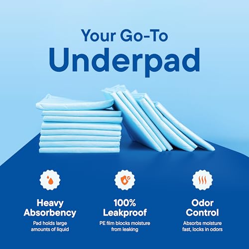 chucks pads disposable 100-pack adult incontinence underpads 2334x 3634 large absorbent fluff protective bed pads toddler mattress pads - pee pads for pets kids amp adults - dog amp puppy training pads