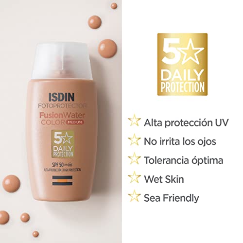 Fotoprotector-ISDIN-Fusion-Water-Color-SPF-50-Protector-Solar-Facial-Uso-Diario-Textura-Ultraligera-50ml