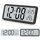 HORLOGE NUMÉRIQUE MODERNE Avec son look moderne et ses fonctions pratiques, l'horloge numérique de Venchin s'adapte à de nombreux scénarios de vie. Elle est parfaite pour la décoration de la maison ou pour un usage quotidien. Cette horloge murale dispose d'un écran de grande taille et peut afficher un grand nombre d'informations sur le même écran