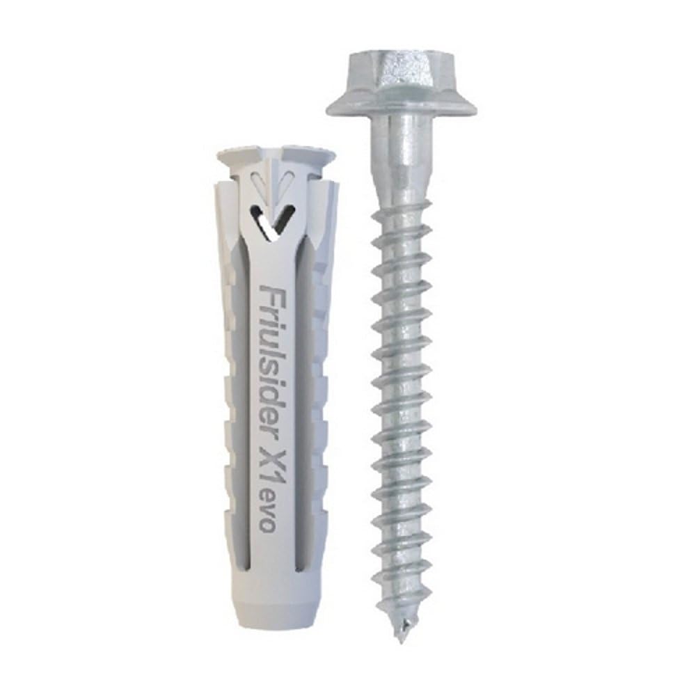 50PZ TASSELLO CON VITE TER LEGNO X1 EVO Tass 12x60 Vite 8x70 NextradeItalia Mod.FERX.DIAXEA-XETER-EX