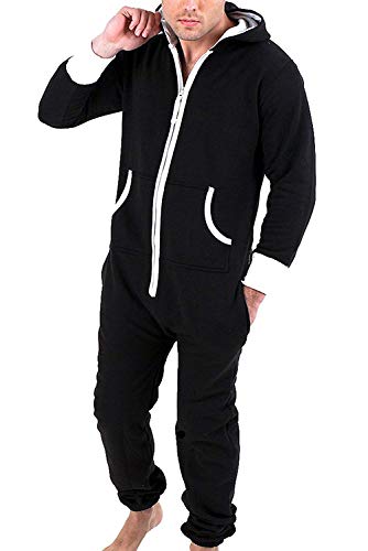 Juicy Trendz® Mens Onesie Hooded Jumpsuit One Piece Pajamas Unisex Sleepsuit