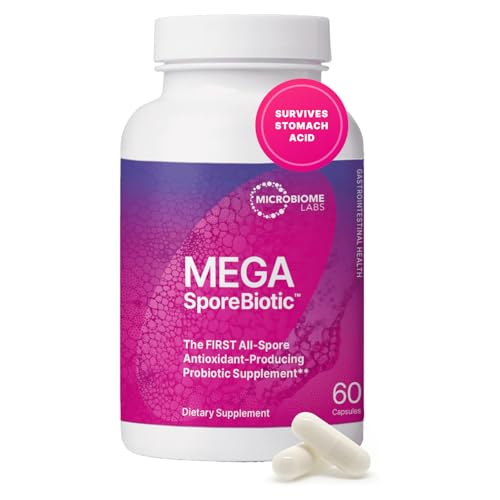 Microbiome Labs MegaSporeBiotic Probiotics for Women & Men - Spor...