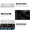 40kg/5g Price Computing Scale, Digital Price Computing Scale with Stainless Steel Large Platform, Weight Food Kitchen Scale with Dual LCD Display for Farmers Market Silver & Black