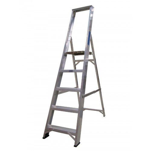 Image of Heavy Duty Platform Stepladders - 5 Tread