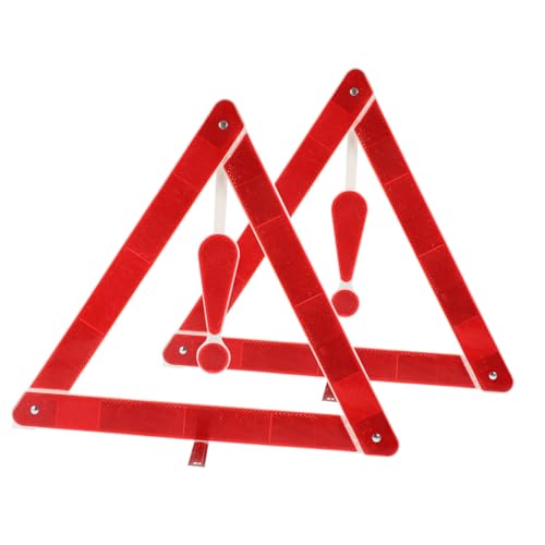 Kit de 2 Triángulos de Seguridad Reflectantes para Auto miniatura 1