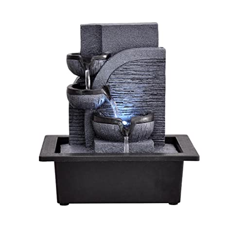 N/A Living Room Water Curtain Wall Lucky Circulating Water Decoration Fountain Landscape Office Wealth Feng Shui Ball Decoration (Color : A) #TOP24