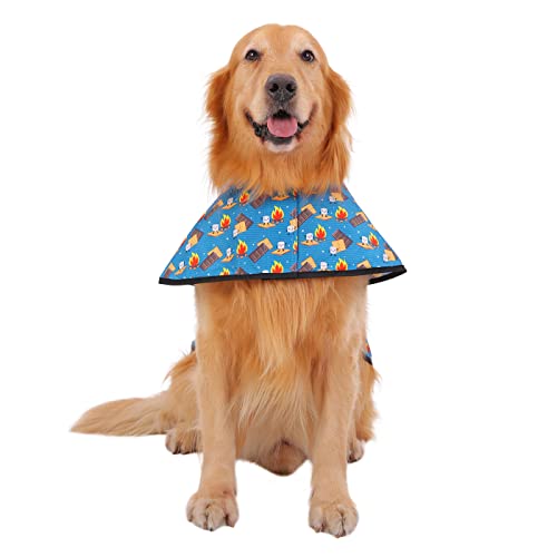 image for HDE Dog Raincoat Jacket Reflective Adjustable Hooded Pet Poncho Rain C