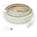 Produktbild FOLGEMIR 2m Kalt Weiß LED Band, 220V 230V Lichtleiste, 60 Leds/m Strip, IP65 Lichtschlauch, milde Hintergrundbeleuchtung