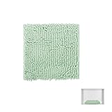 AUECOOME Locker Rug School Girl Rugs Carpet Chenille 100% Microfiber Locker Carpet with Non Skid Backing Locker Decorations (Green, 10X10)