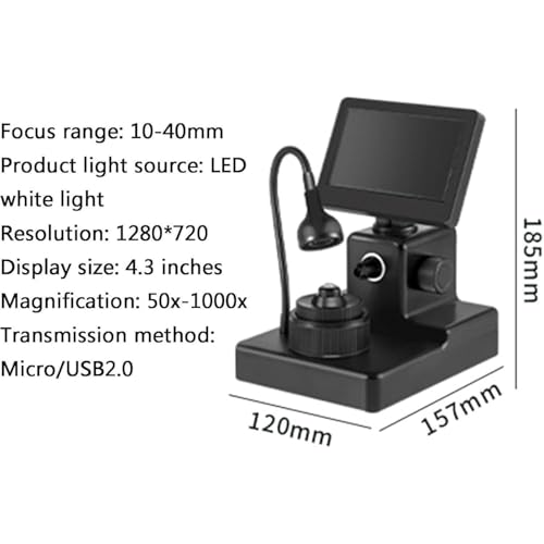 Microscopio digital de alta resolución para identificación de joyas y gemología 6