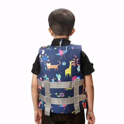 Image of Multi-Color Kids Swimming Jacket, Adjustable Fit (Kids-L-Age-8-12)