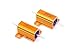 LM YN 25 Watt 5 Ohm 5% Wirewound Resistor Electronic Aluminium Shell Resistor Gold (Pack of 2)