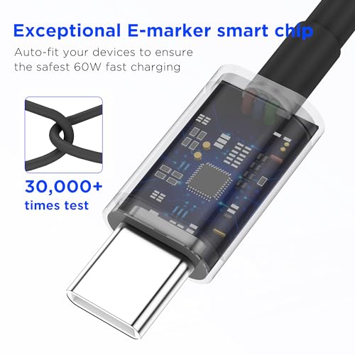Image of iPhone 17 16 15 Charger Fast Charging,2Pack 20W Apple iPad USB C Wall Chrager Block with 6FT USB C to C Cable for iPhone 17 /Pro /Pro Max /17 Air / 16 /16 Pro /16 Pro Max /15 /Plus /Pro /Pro Max (Black)