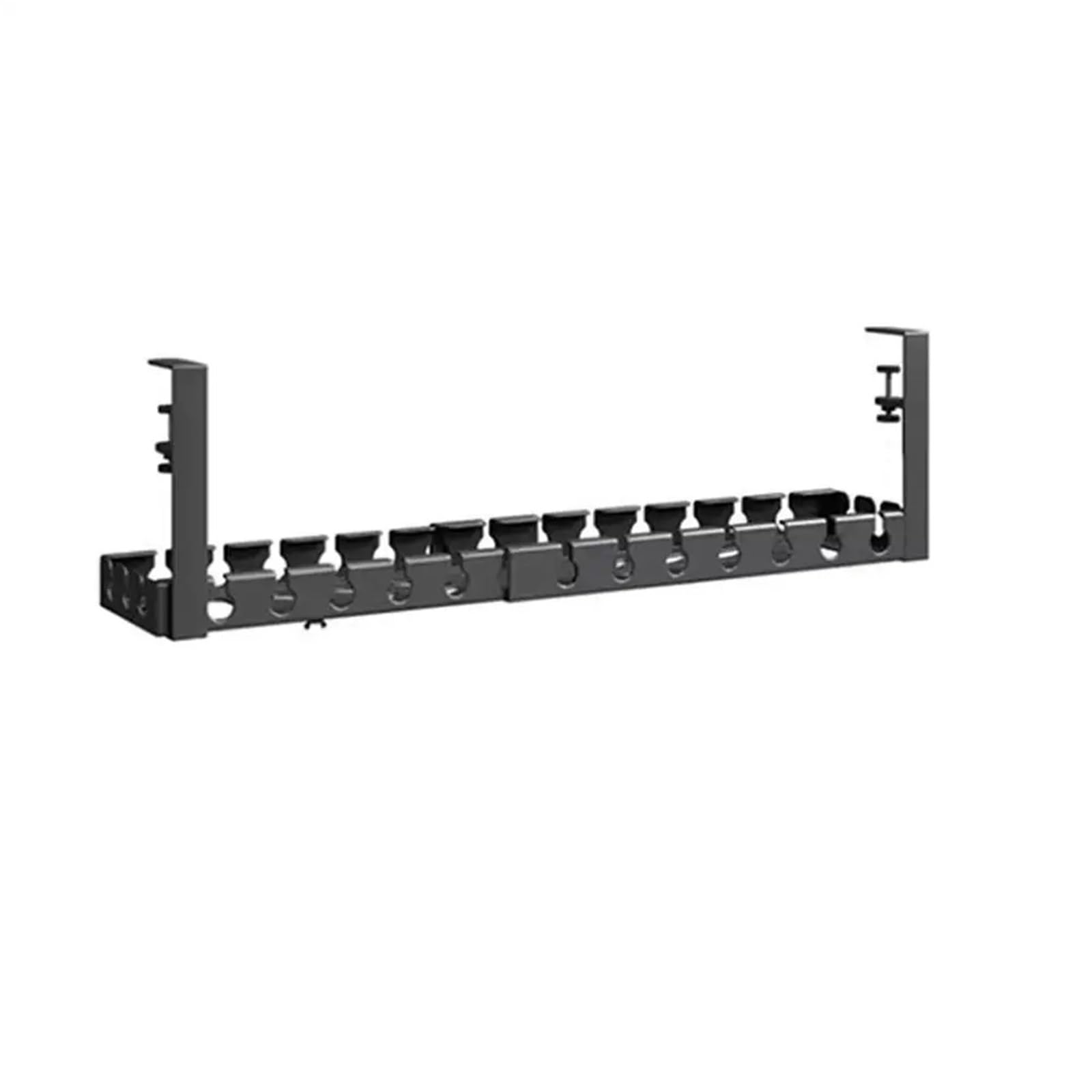 Kabelkanal Schreibtisch Schreibtisch-Kabelmanagement-Tablett for Organizer, Ladedatenkabel, PC-Computer-Rack im Heimbüro Zur Aufbewahrung(Black 43-74cm)