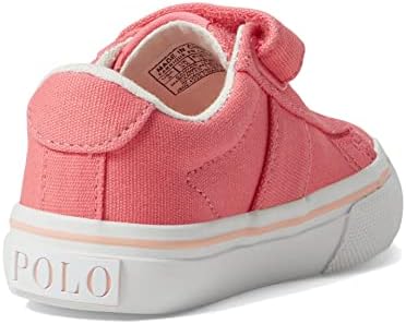 POLO RALPH LAUREN Baby Girl's Sayer PS (Toddler) Coral Recycled Canvas/Peach/White Pony Player 6 Toddler M | Image 4