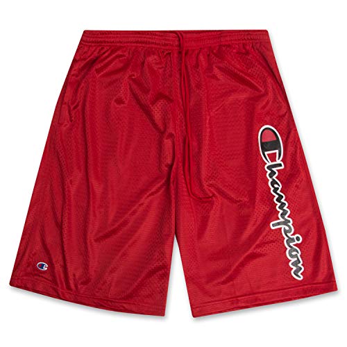 Champion Big and Tall Mesh Basketball Shorts - Quick Dry Gym Athletic Shorts Red - image 1