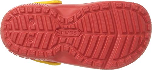 Image of Crocs Unisex Fun Lab Lined Mickey Mouse Clog, Flame, 1 M US Little Kid