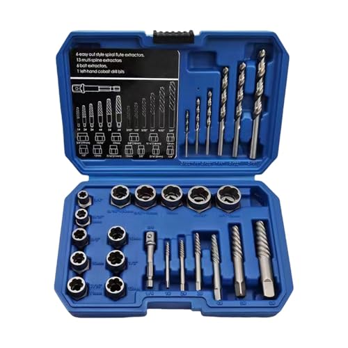 Kit de retrait pour extraire une vis foirée et débloquer un boulon grippé par la rouille
