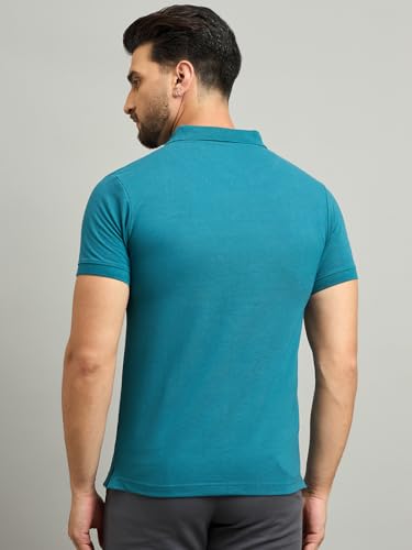 Image of Men's Half Sleeve Solid Cotton Polo T-Shirt | Premium Soft Fabric