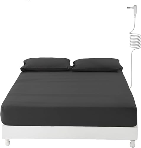 Miniatura 7 de Sábanas de tierra para puesta a tierra, con bolsillos profundos de 15 pulgadas, sábana bajera ajustable tamaño California King