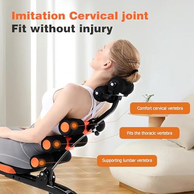 Abdominal Workout Bench ¨C Adjustable Sit-Up Machine with Leg Lock & Dumbbell Holder ¨C Home Gym Core Trainer for Abs, Crunches, Leg Raises ¨C Foldable, Heavy-Duty Steel Frame ¨C Max Weight 300LB