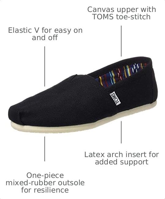 Image of TOMS Women's Alpargata Classic Slip-On Espadrille, Textile Upper