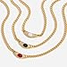 Mllepjdh Minimalist Elegant Zircon Accent Pendant Necklace Stainless Steel Chain Jewelry for Women Daily