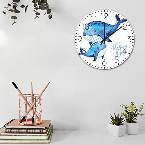 Cadeau fête des mères : horloge murale minimaliste en bois pour célébrer une maison chaleureuse