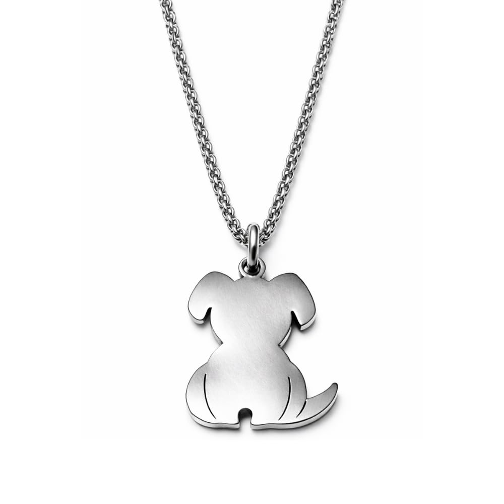 Collana con Cane Personalizzabile con Nome – Pendente Cagnolino in Acciaio Inox – Gioiello Personalizzato per Amanti degli Animali – Idea Regalo Donna Uomo
