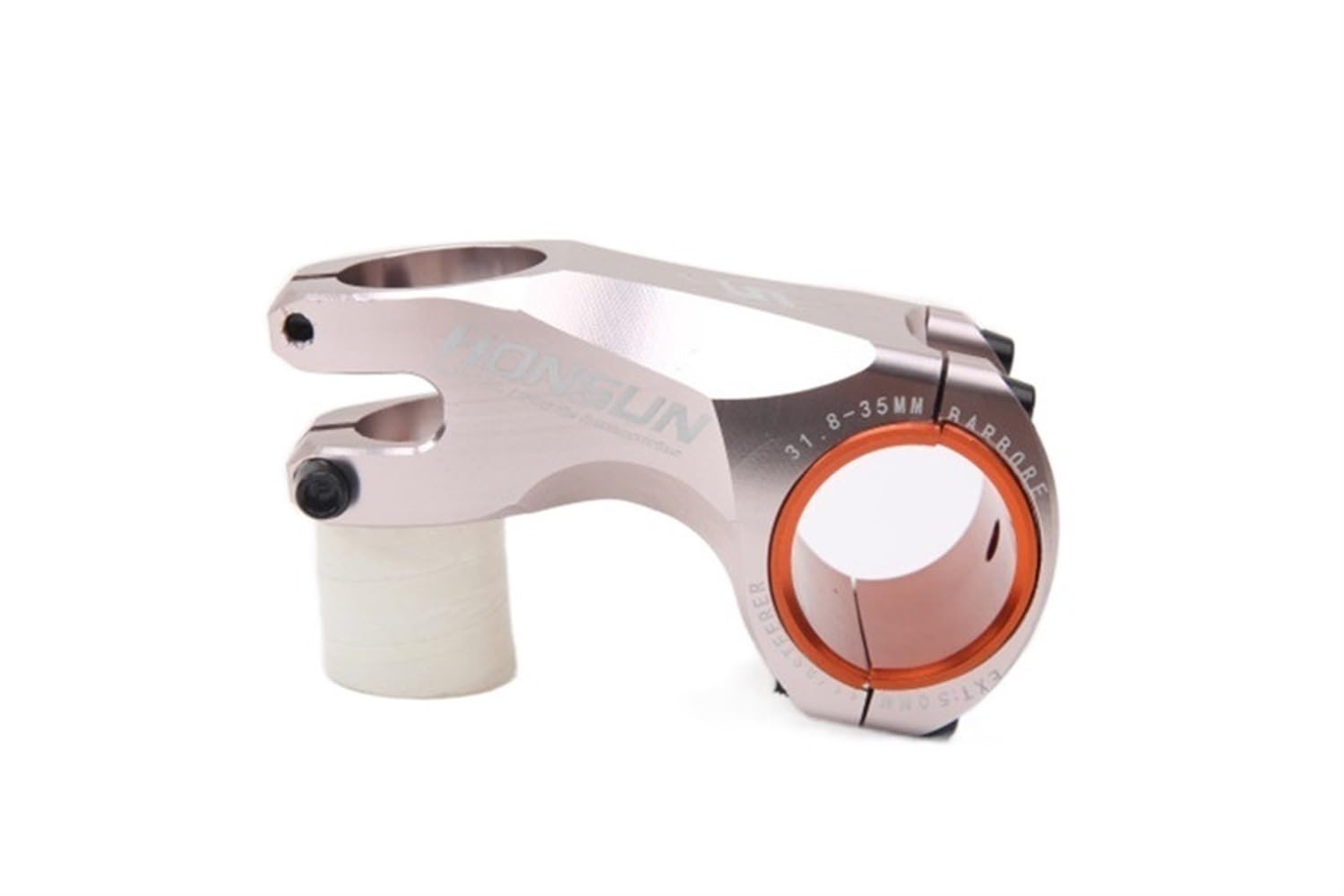 Fahrradvorbauten Fahrrad Vorbau Aluminium Legierung Riser Racing Zyklus Schwarz Rot 35mm/31,8mm CNC Fahrrad Griff Vorbau MTB Mountain Road Fahrrad Teile Fahrradstiel (Color : Silver)